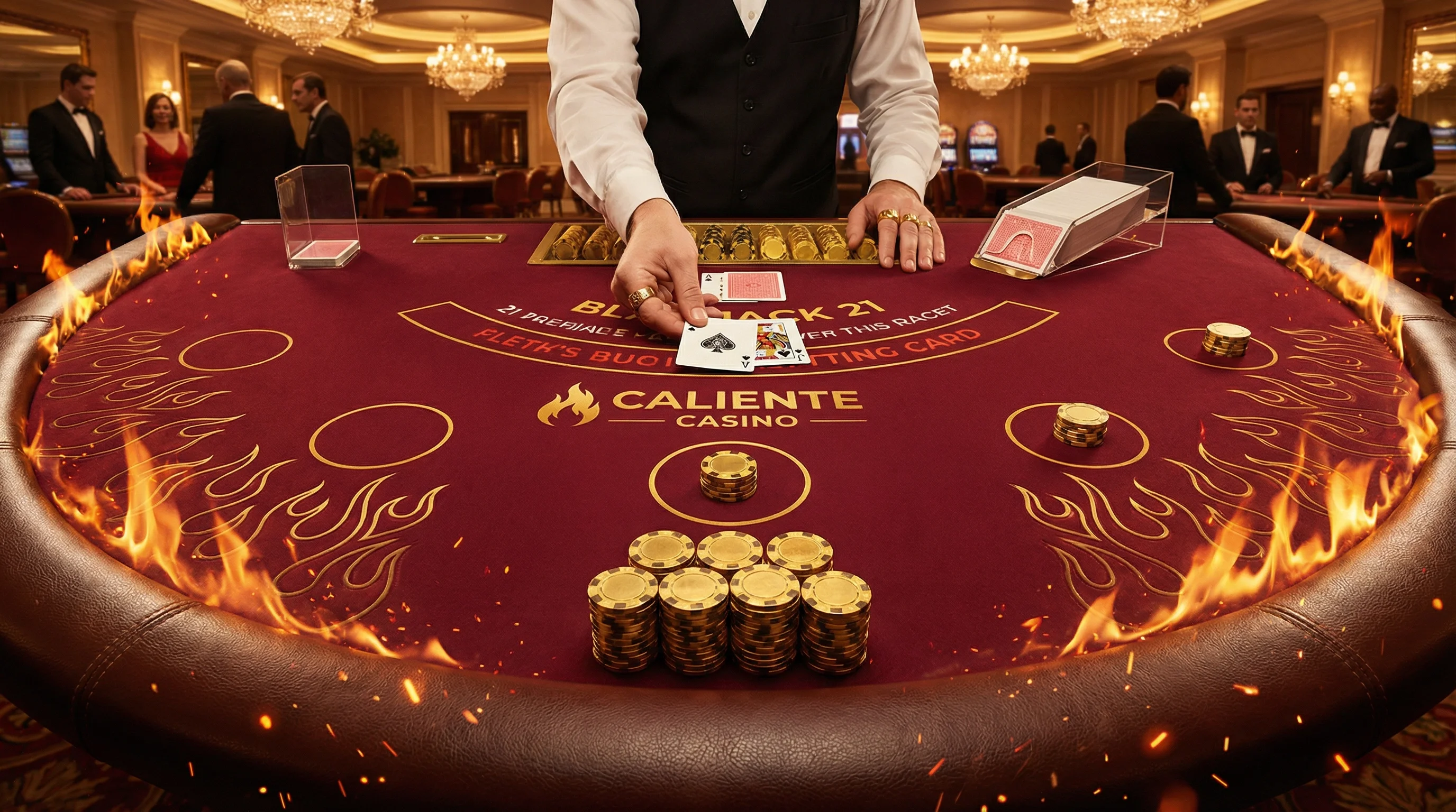 Mesa de Blackjack en vivo con crupier profesional