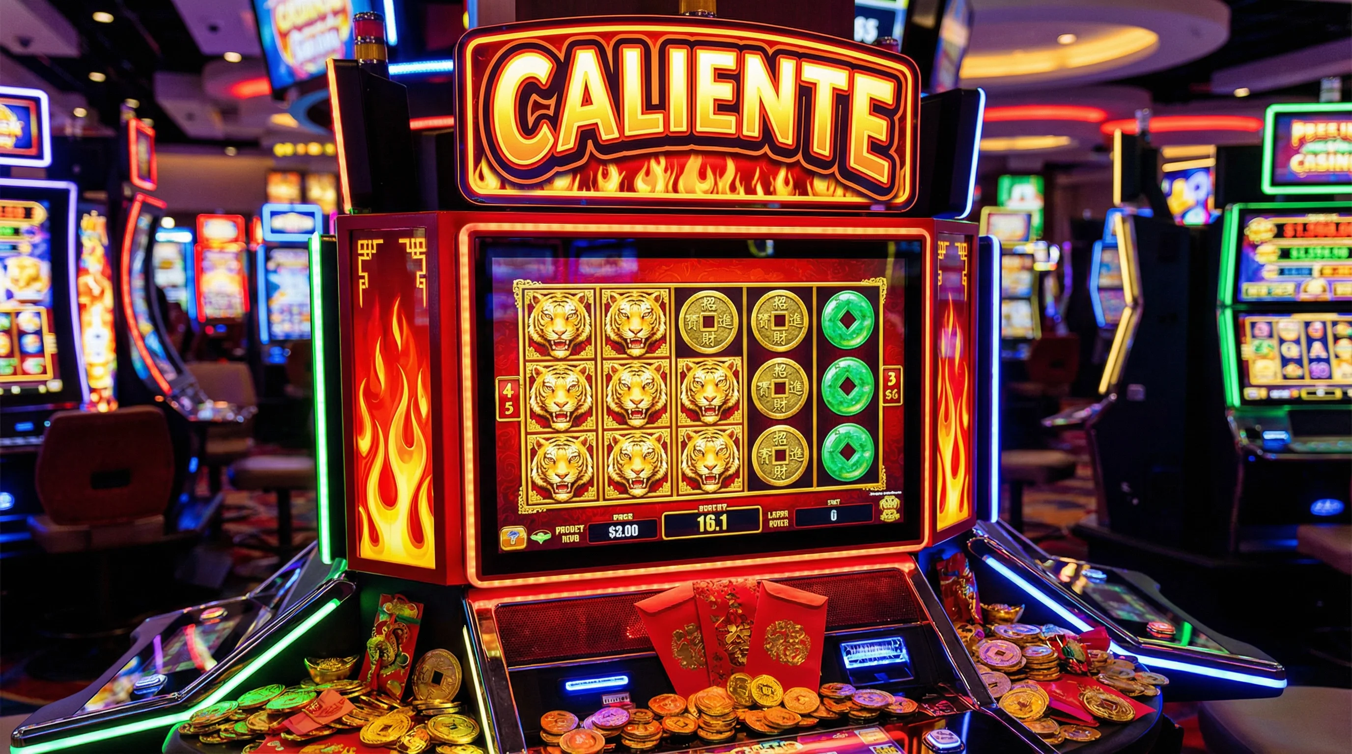 Tragamonedas Fortune Tiger con tigre dorado