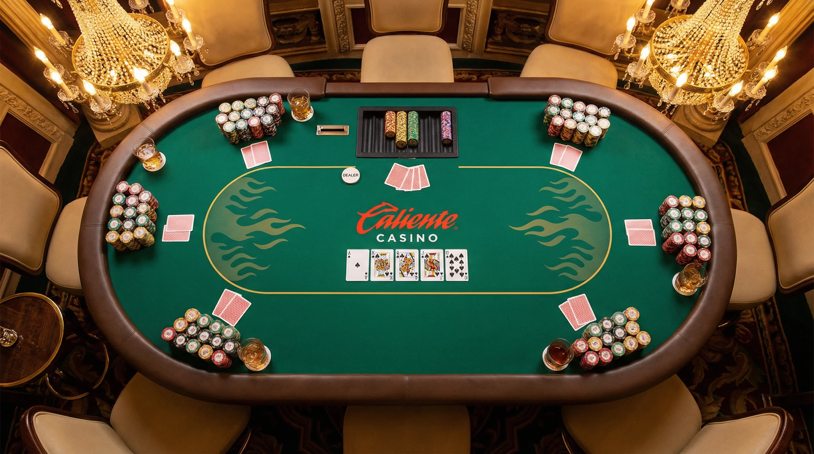 Mesa de Póker Texas Hold'em torneo